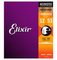 Elixir Strings Phosphor Bronze Acoustic Guitar 12-53. | Χορδές Ακουστικής Κιθάρας στο Pegasus Music Store