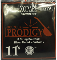 Χορδές Prodigy 11's Silver Plated BROWN Set για 8χορδο Μπουζούκι | ΧΟΡΔΕΣ στο Bouzouki Luthier