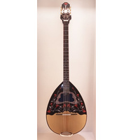 Greek Handmade 8-string Bouzouki Eco Red Flower 2 | Μπουζούκια 8-χορδα στο Pegasus Music Store