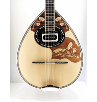Handmade 8-string bouzouki fully embroidered, 1/2 figure with flowers | Bouzouki 8-strings στο Pegasus Music Store