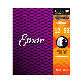 Elixir Strings Phosphor Bronze Acoustic Guitar 12-53. | ΧΟΡΔΕΣ στο Pegasus Music Store