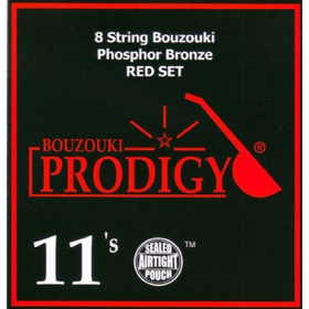 Χορδές Prodigy 11's Phosphor Bronze RED Set για 8χορδο Μπουζούκι | ΧΟΡΔΕΣ στο Bouzouki Luthier