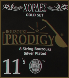 Χορδές Prodigy 11's Gold Set για 8χορδο Μπουζούκι | ΧΟΡΔΕΣ στο Bouzouki Luthier