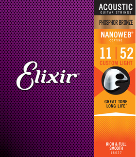 Elixir Strings Phosphor Bronze Acoustic Guitar 11-52. | ΧΟΡΔΕΣ στο Pegasus Music Store