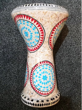 Darbuka κεραμική/φιλντισι Κωδ.4Μ.Ο.P. | ΚΡΟΥΣΤΑ στο Bouzouki Luthier